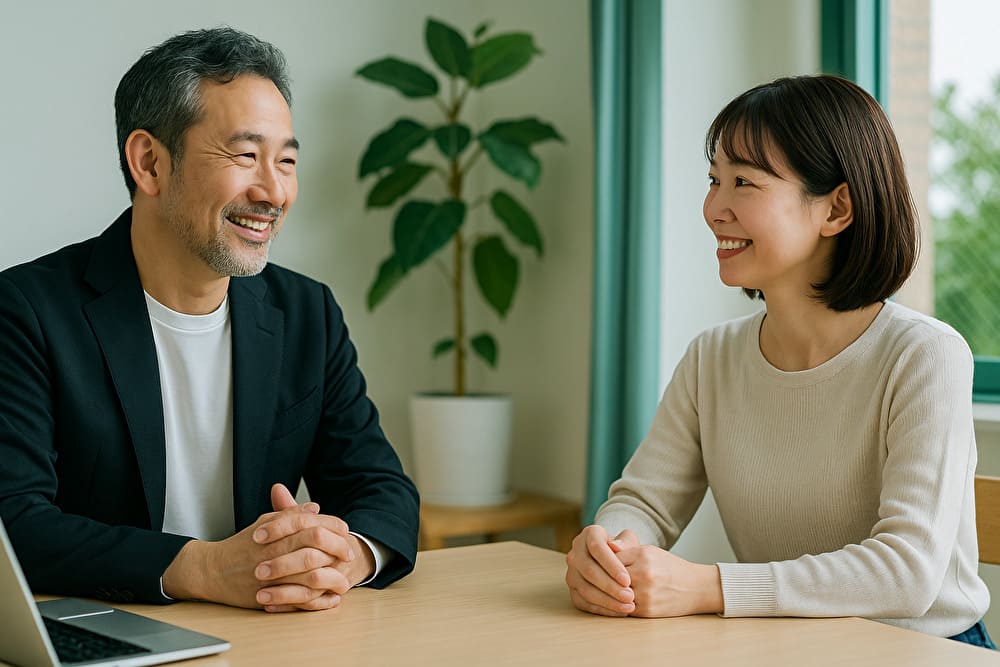 寄り添うSEOを象徴するWeb相談のシーン